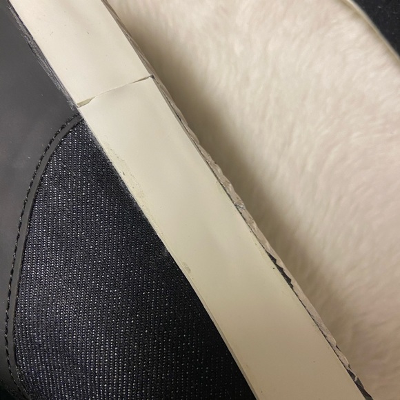 New 9.5 Karl Lagerfeld men’s denim/leather/suede sneakers - Picture 11 of 13
